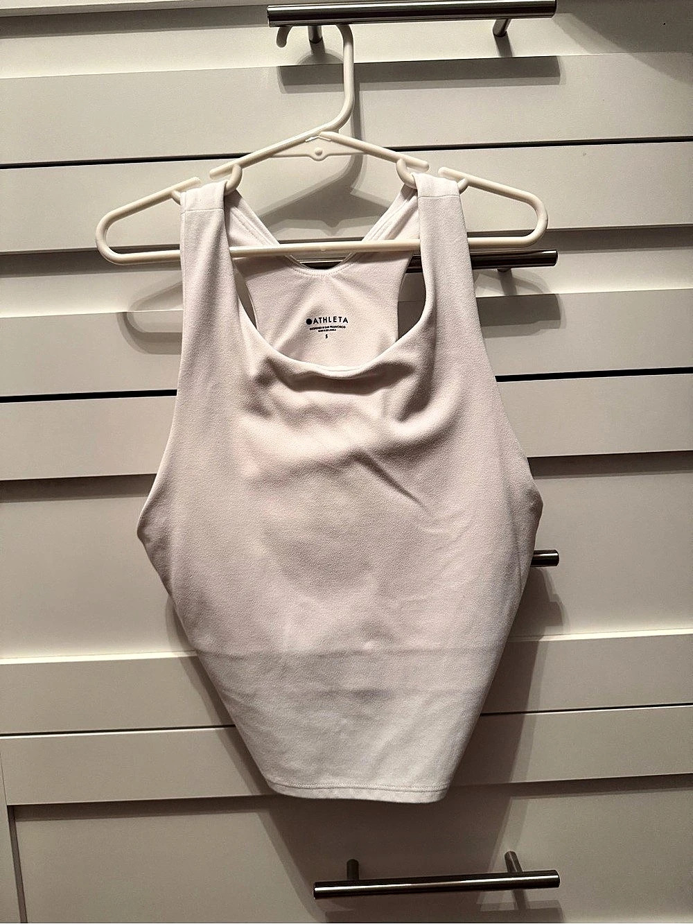 Athleta Conscious Crop Athletic Tank Top White Size Small